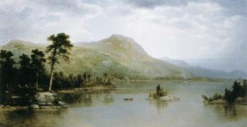 Asher Brown Durand : Black Mountain from the Harbor Islands, Lake George